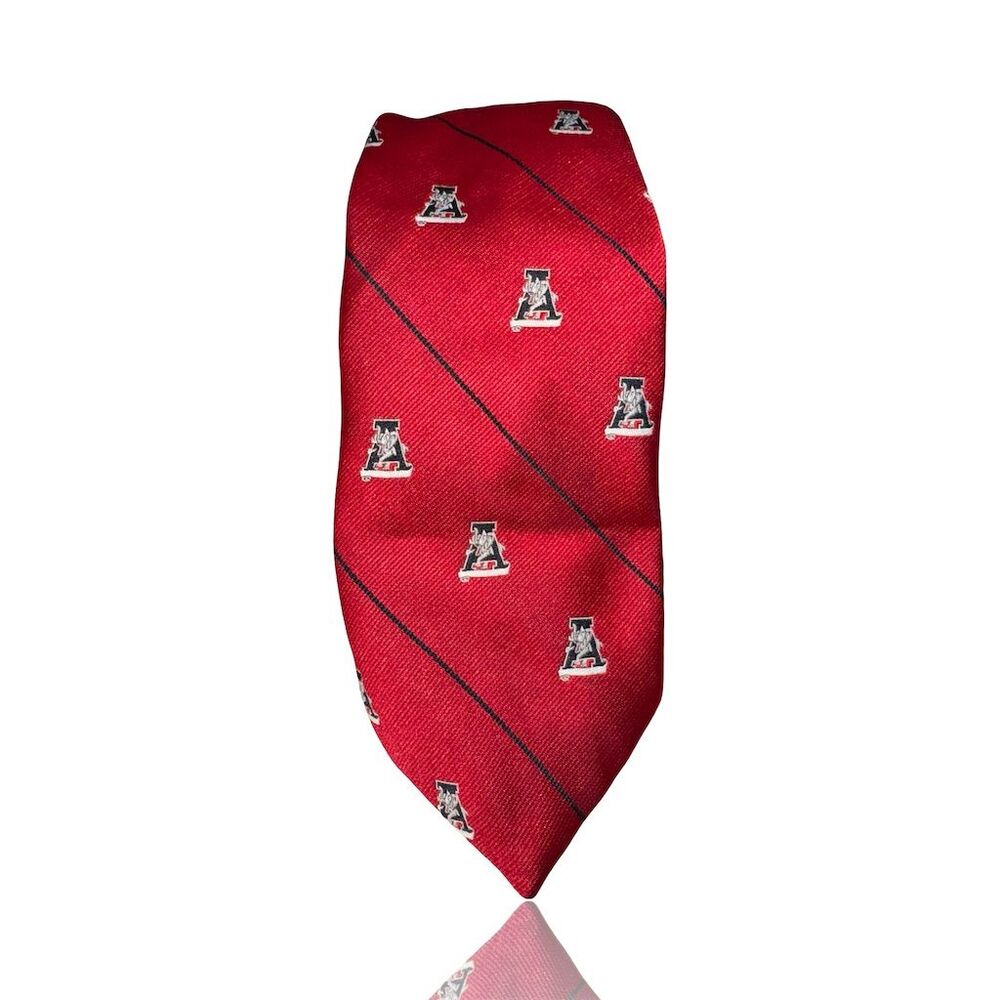 University of Alabama Men's Red Solid Vintage 90’s Neck Tie: Campus Classics